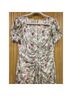 Cinq à Sept 100% Polyester Floral Multi Color White Cocktail Dress Size 8 - photo 5