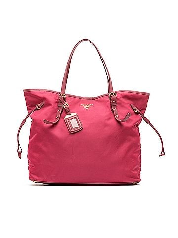 Prada Saffiano Trimmed Tessuto Tote (view 1)