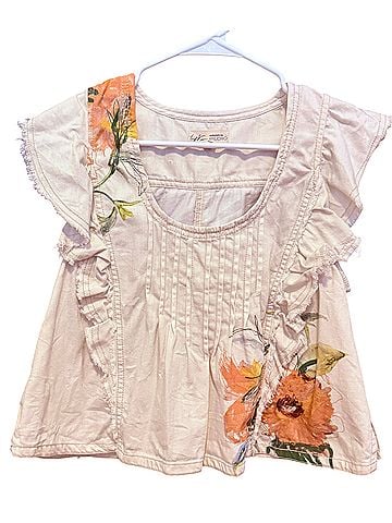 Pilcro Short Sleeve Blouse (view 1)