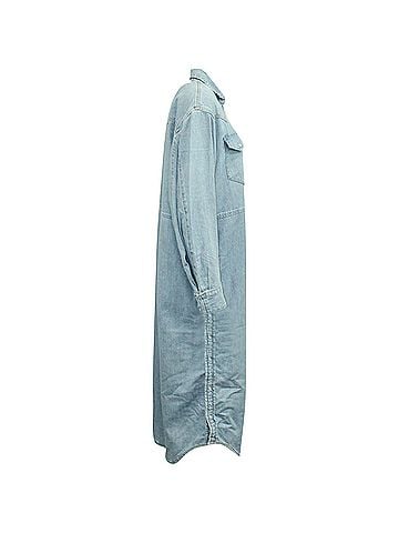 Ganni Ganni x Levi'S Denim Shirt Dress in Light Blue Cotton (view 2)