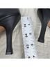 Lisa Vicky 100% Leather Solid Black Boots Size 7 1/2 - photo 7