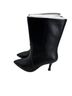 Lisa Vicky 100% Leather Solid Black Boots Size 7 1/2 - photo 2