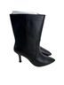 Lisa Vicky 100% Leather Solid Black Boots Size 7 1/2 - photo 1