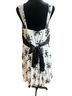 Trixxi 95% Polyester 5% Spandex 100% Polyester Floral White Black Cocktail Dress Size 2X - photo 2