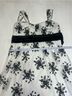 Trixxi 95% Polyester 5% Spandex 100% Polyester Floral White Black Cocktail Dress Size 2X - photo 7