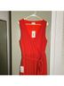 Joyfolie 100% Polyester Solid Red Casual Dress Size L - photo 4