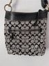 Coach 100% Canvas Solid Black Gray Shoulder Bag One size - photo 15
