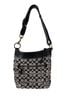 Coach 100% Canvas Solid Black Gray Shoulder Bag One size - photo 1