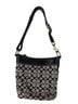 Coach 100% Canvas Solid Black Gray Shoulder Bag One size - photo 2