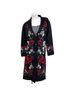 Vertigo Paris Floral Black Red White Green Coat Size S - photo 1