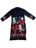 Vertigo Paris Floral Black Red White Green Coat Size S - photo 8