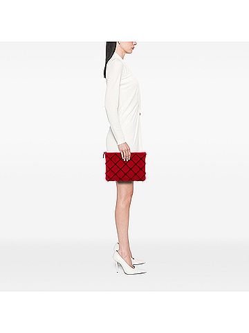 Chanel Medium CC Quilted Velvet O Case Clutch (view 2)