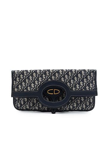 Dior Oblique Canvas Fold Over Clutch (view 1)