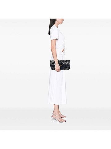 Dior Oblique Canvas Fold Over Clutch (view 2)