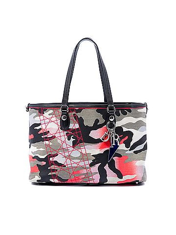 Dior Anselm Reyle Medium Canvas Camouflage Tote (view 1)