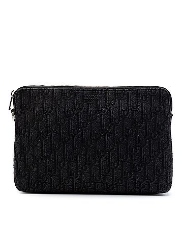 Dior Oblique Canvas A4 Zipped Pouch (view 1)