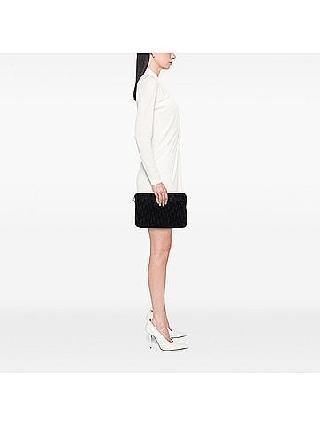 Dior Oblique Canvas A4 Zipped Pouch (view 2)