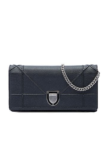 Dior Grained Calfskin Diorama Croisiere Wallet on Chain (view 1)