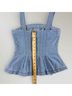 Veronica Beard Solid Blue Tank Top Size 0X - photo 8