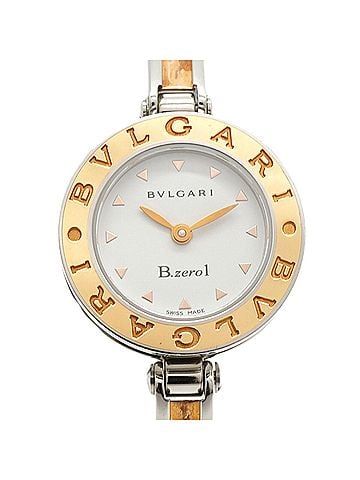 Bvlgari Bulgari B.zero1 PG combination, medium size, BZ22S, white dial women's watch. (view 1)