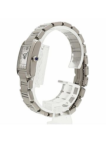 Cartier Cartier Tank Française SM Diamond WE110006 Silver Dial Women's Watch (view 2)