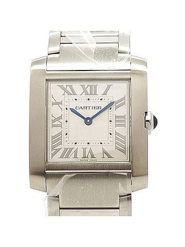 Cartier Cartier Tank Française MM WSTA0074 Silver Dial Watch (Boys' Size) (view 1)