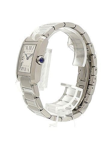 Cartier Cartier Tank Française MM WSTA0074 Silver Dial Watch (Boys' Size) (view 2)