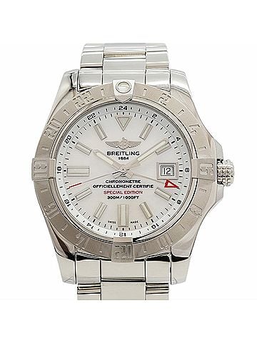 Breitling Breitling Avenger 2 GMT A32390 White Dial Men's Watch (view 1)