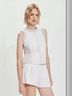 Melissa Nepton Ivory Sleeveless Blouse Size M - photo 3