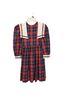 Jayne Copeland Plaid Red Blue Casual Dress Size 6 - photo 1