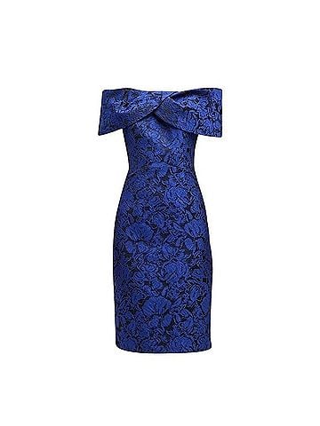 Rickie Freeman for Teri Jon Suits Off-Shoulder Lace Dress Cocktail Dress (view 1)