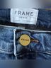 FRAME Denim Solid Blue Denim Shorts Size 27 - photo 4