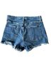 FRAME Denim Solid Blue Denim Shorts Size 27 - photo 2