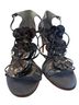 Tory Burch Floral Black Heels Size 10 1/2 - photo 1