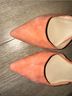 Sole Society 100% Suede Orange Heels Size 11 - photo 4