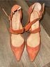 Sole Society 100% Suede Orange Heels Size 11 - photo 3