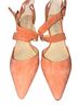 Sole Society 100% Suede Orange Heels Size 11 - photo 1