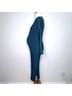 Hatch 100% Polyester Print Teal Blue Casual Dress Size XS - photo 6