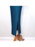 Hatch 100% Polyester Print Teal Blue Casual Dress Size XS - photo 7