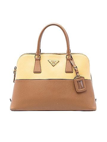 Prada Medium Bicolor Saffiano Lux Promenade Satchel (view 1)
