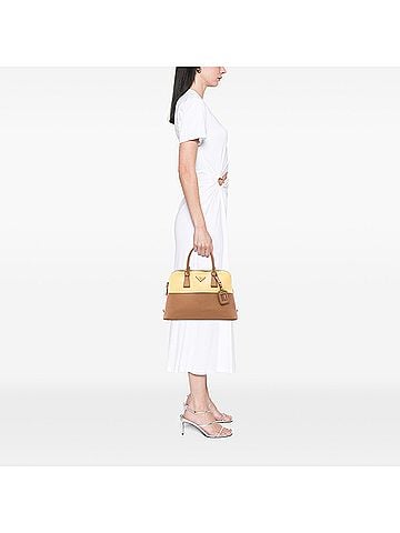 Prada Medium Bicolor Saffiano Lux Promenade Satchel (view 2)