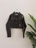 Jella Couture Black Denim Jacket Size S - photo 4