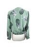 BB Dakota 54% Rayon 46% Viscose 100% Polyester Floral Tropical Green Jacket Size M - photo 2