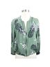BB Dakota 54% Rayon 46% Viscose 100% Polyester Floral Tropical Green Jacket Size M - photo 1