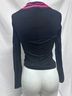 Emanuel Ungaro Stripes Black Long Sleeve Top Size S - photo 3
