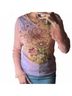 Promod Orange Pink Purple Long Sleeve Top Size M - photo 4