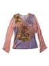 Promod Orange Pink Purple Long Sleeve Top Size M - photo 1