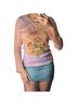 Promod Orange Pink Purple Long Sleeve Top Size M - photo 2