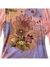 Promod Orange Pink Purple Long Sleeve Top Size M - photo 3