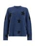 ALLSAINTS Graphic Blue Black Pullover Sweater Size M - photo 1